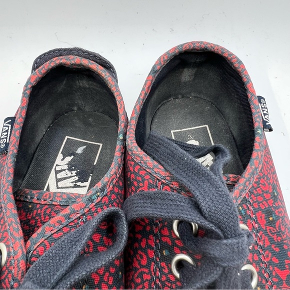 VANS Off The Wall Sz 8 Womens Blue Red Floral Shoes Lace Up Sneaker. - Picture 7 of 8